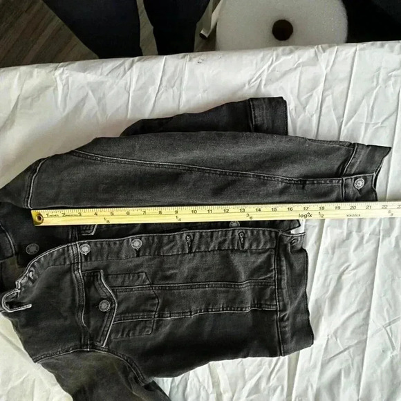 Judy Blue the classic denim jacket black/gray women’s size small - Picture 14 of 15